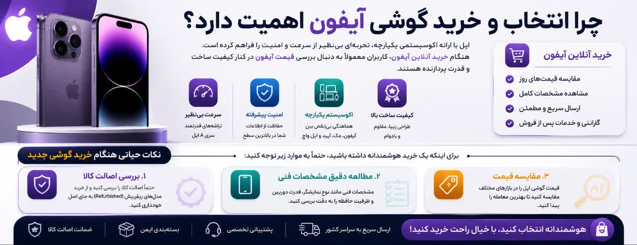 راهنمای جامع دنیای اپل: از خرید بهترین گوشی آیفون تا تعمیرات تخصصی iPhone